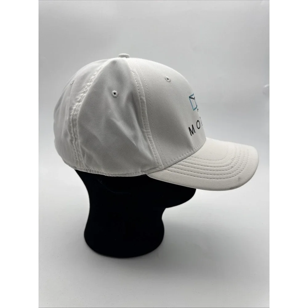 Nike Golf Hat Men L/XL White Good Dri Fit Classic99 Modlo Swoosh Stretch